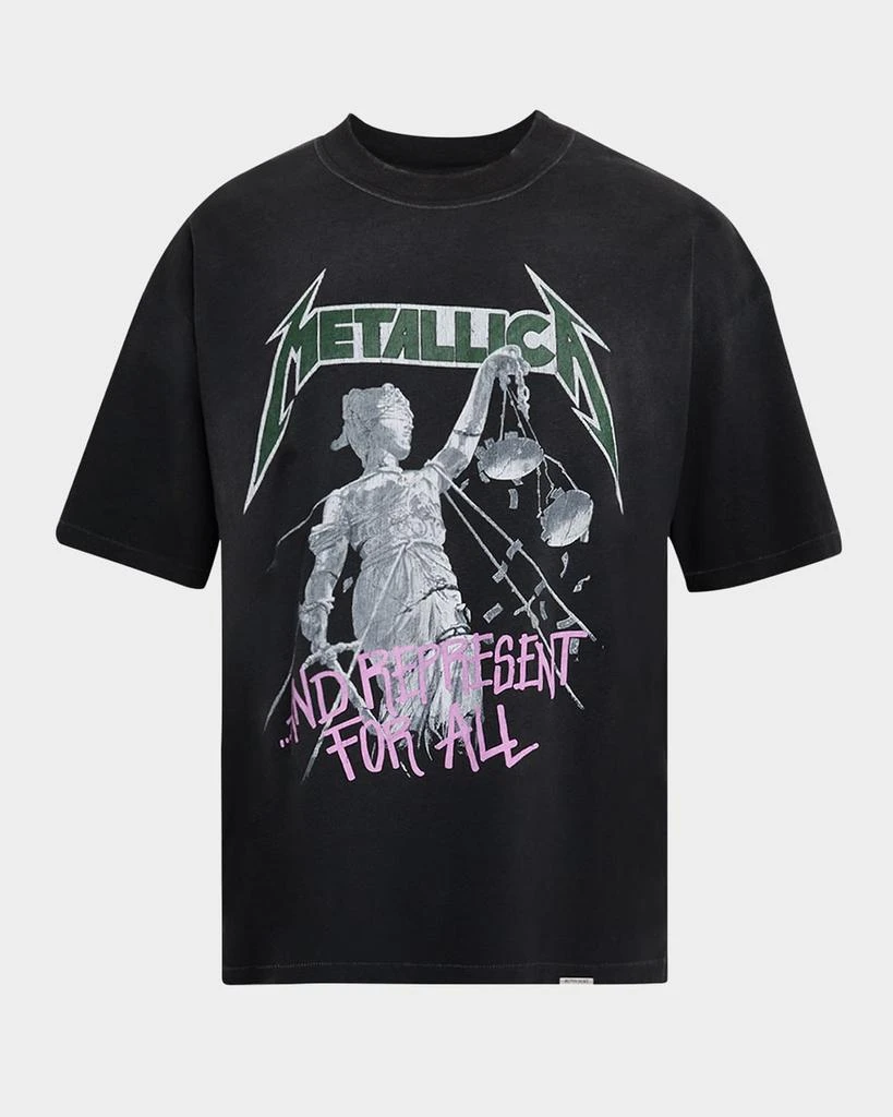 Represent Men's Metallica Justice Graphic T-Shirt 1