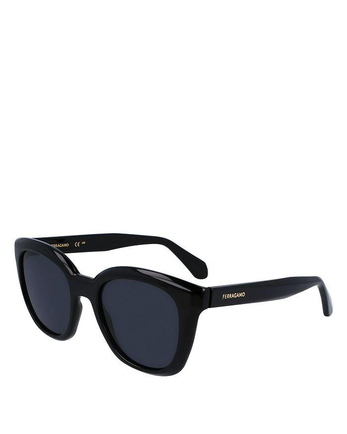 Salvatore Ferragamo Classic Logo Tea-Cup Sunglasses, 52mm  display picture 2
