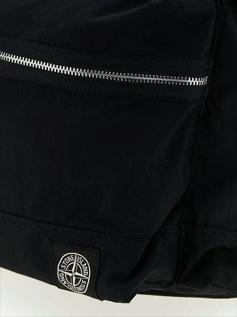 Stone Island Minimalist Black Polyamide Backpack by 3