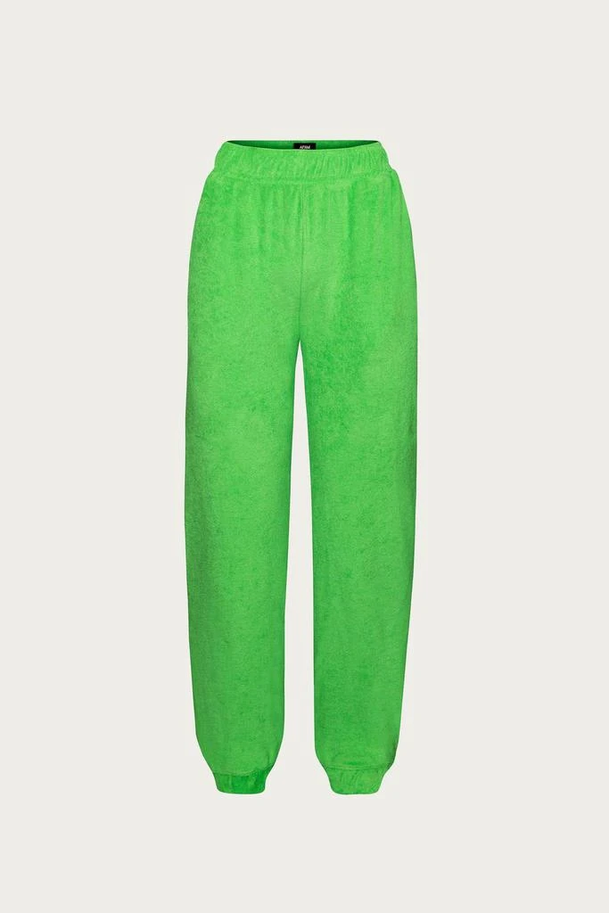 AFRM Hamili Terry Jogger In Bright Green 1
