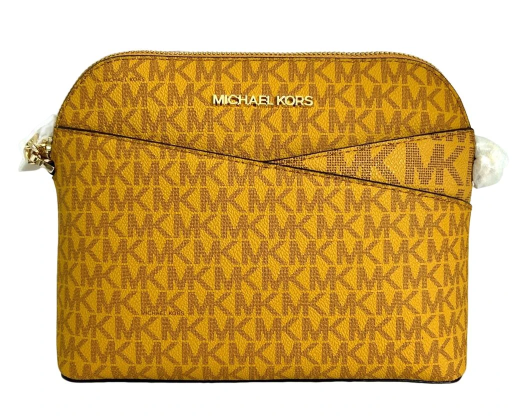 Michael Kors Women's Jet Set Travel MK Signature Dome Crossbody Bag 1