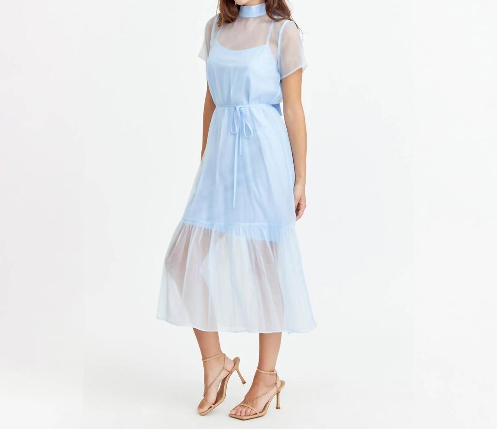 Adelyn Rae Adelyn Rae - Anais Organza Sheer Dress