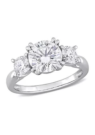 Belk 
Co. 2.8 ct. t.w. Created Moissanite Engagement Ring in 10K White Gold