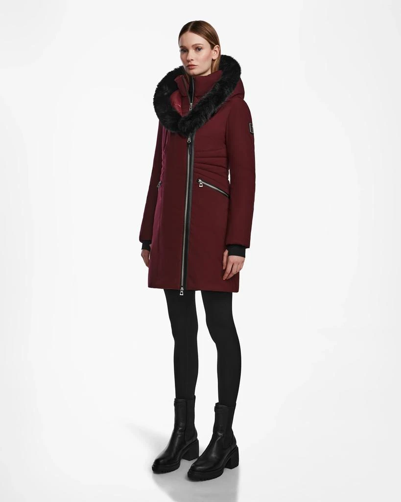 RUDSAK CORA WOMEN'S FITTED DOWN JACKET WITH REMOVABLE FAUX FUR 3