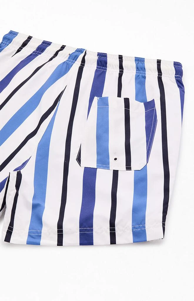 PacSun Roosevelt Striped 4.5" Swim Trunks 4