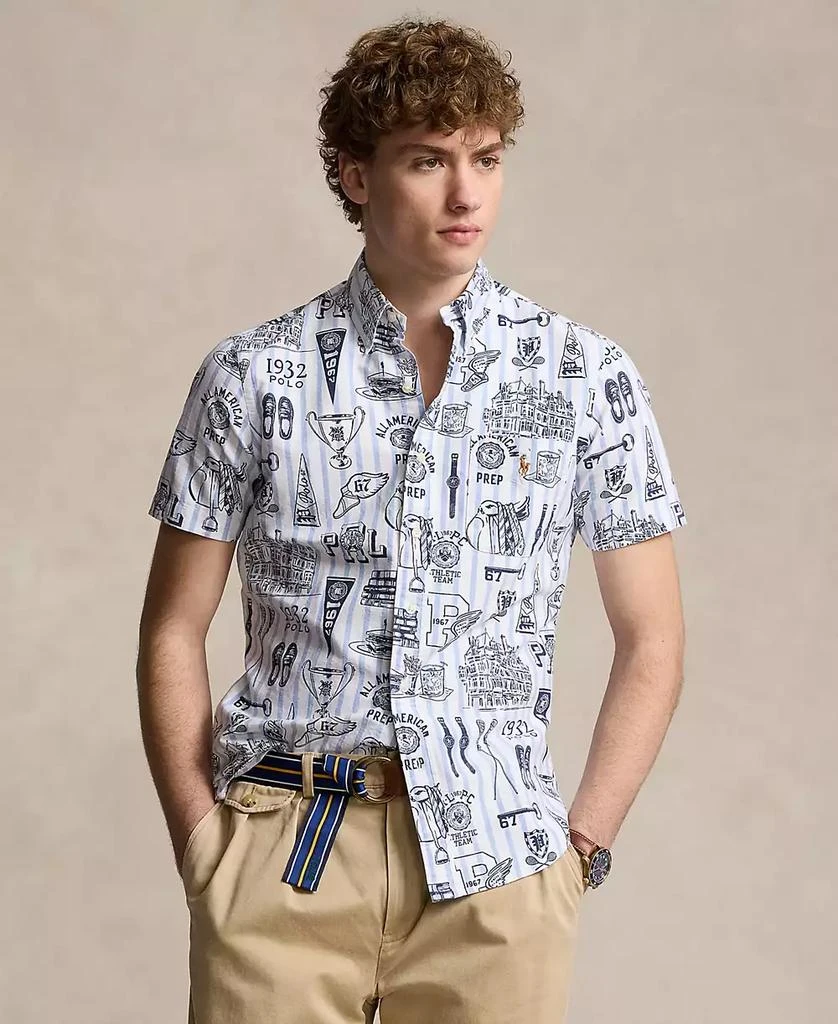 Ralph Lauren Men's Classic-Fit Striped Oxford Graphic Shirt 1