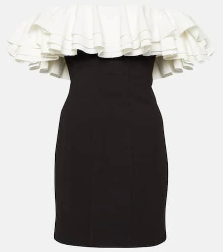 Staud Kiara off-shoulder ruffled minidress 1