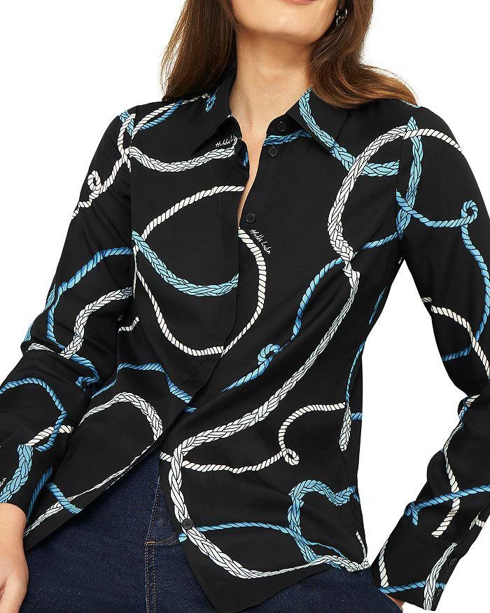 HOBBS LONDON Raya Rope Print Blouse 1