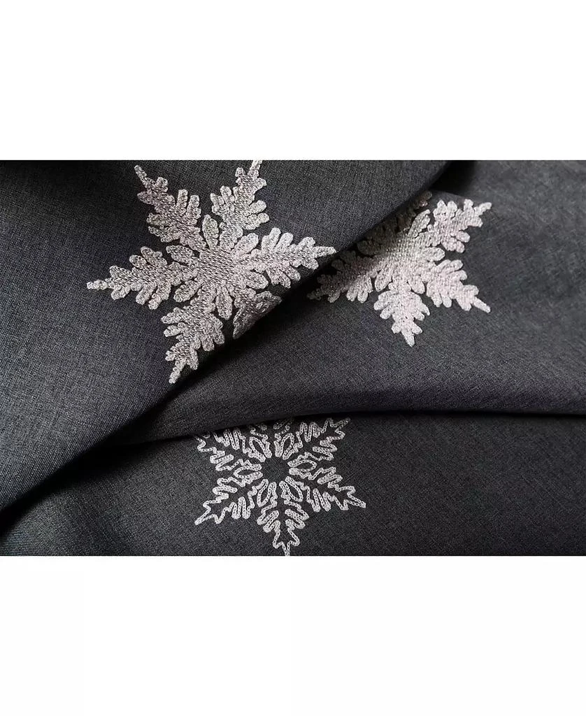 Xia Home Fashions Glisten Snowflake Embroidered Christmas Tablecloth, 60" x 84" 3