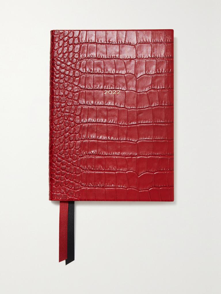 SMYTHSON The Soho 2022 仿鳄鱼纹皮革日程本