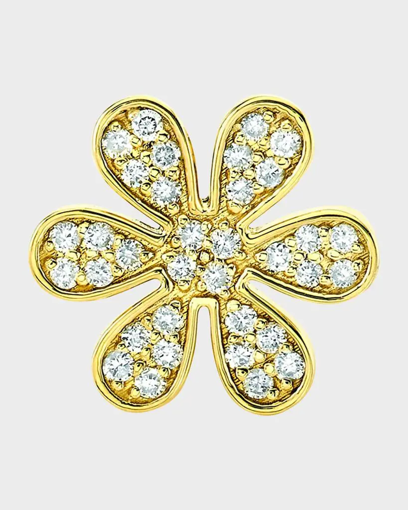 Sydney Evan Mini Pave Daisy Stud Earrings