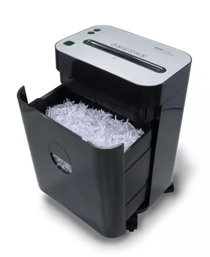 royal 12 Sheet Cross Cut Pullout Basket Casters Shredder 3