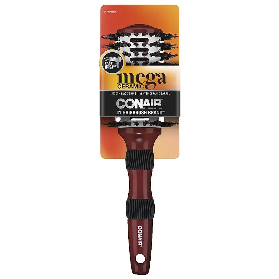 Conair Mega Ceramic Vented Porcupine Round Hairbrush