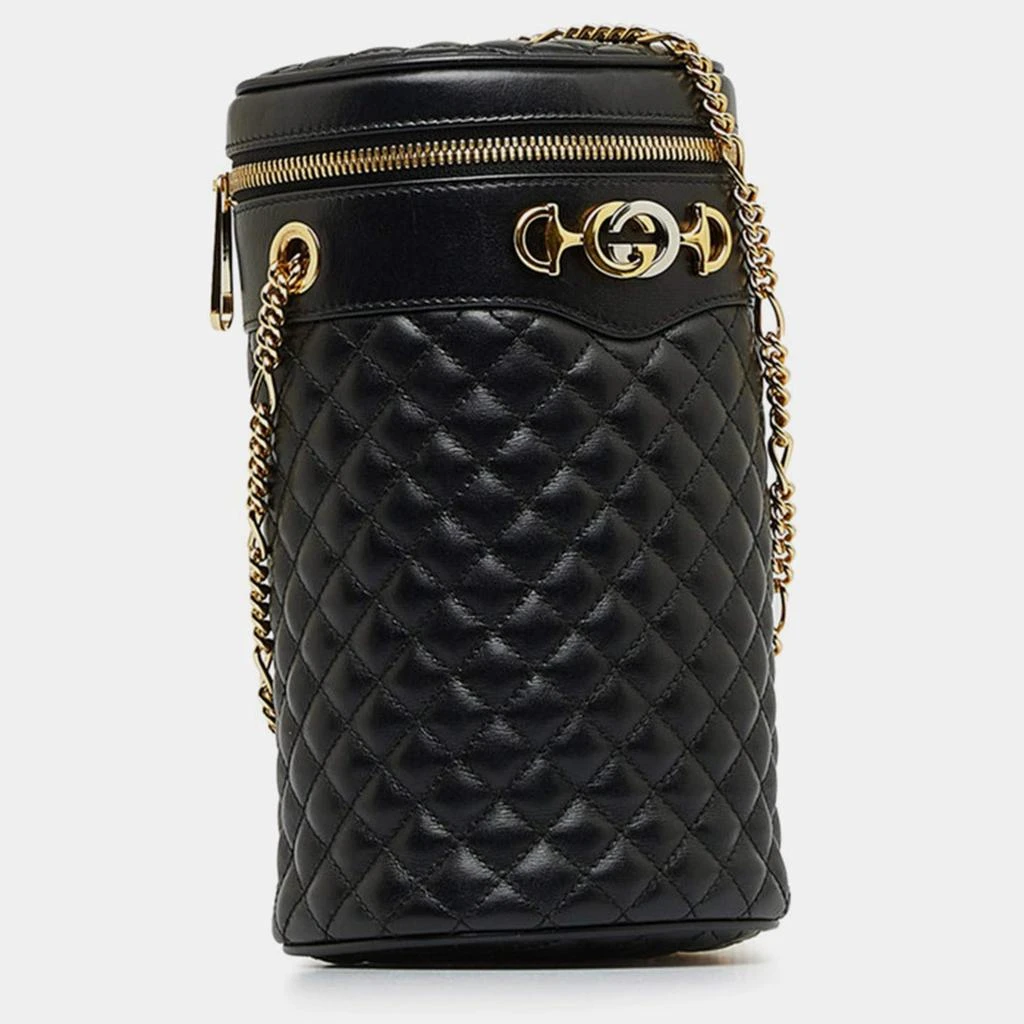 Gucci Gucci Black Leather Trapuntata Zumi Belt Bag 2