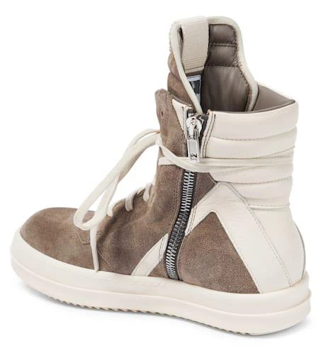 Rick Owens Geobasket suede and leather high-top sneakers 2