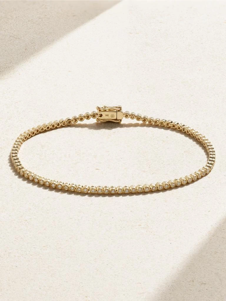 Sydney Evan Eternity 14k 黄金钻石手链 1