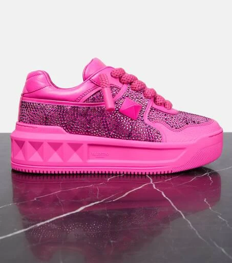 Valentino One Stud XL Toile Iconographe platform sneakers 6