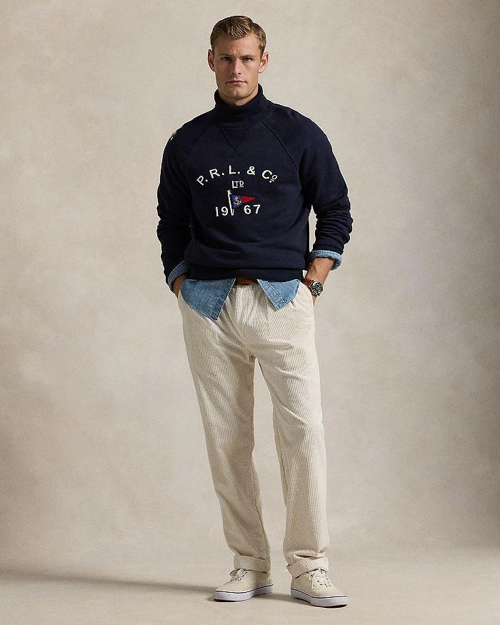 Ralph Lauren Embroidered Fleece Turtleneck Sweatshirt 2
