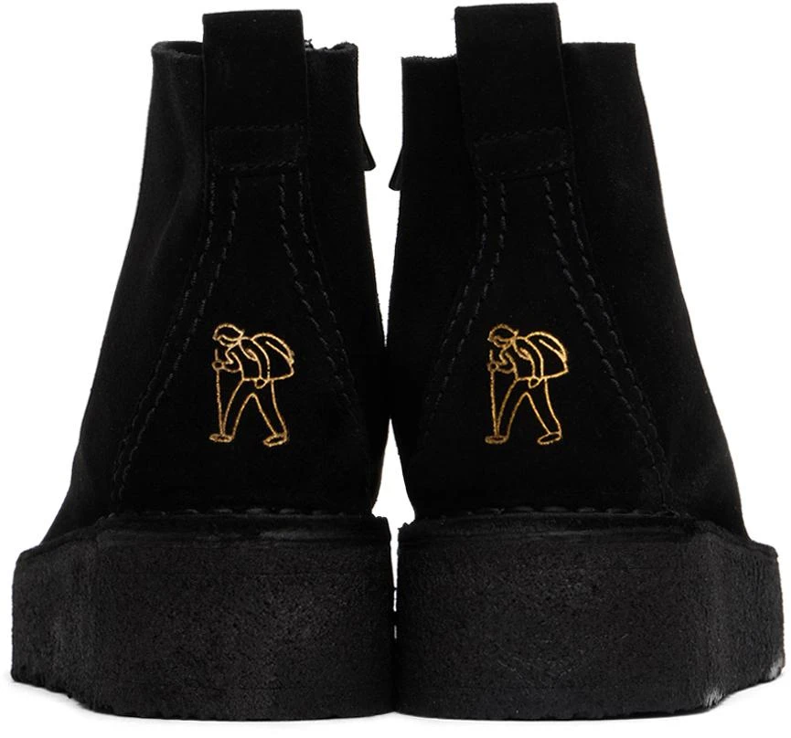 Clarks Black Trek Wedge Boots 2
