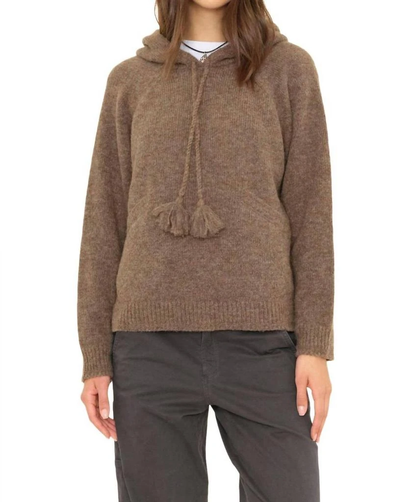 XIRENA Kayla Hooded Sweater In Taupe