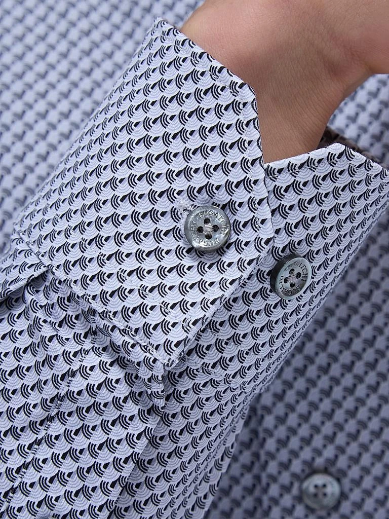 BUGATCHI Devon Printed Stretch Cotton Shirt 9