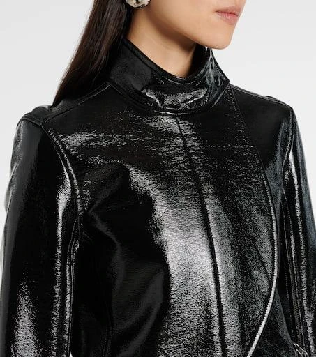 Courrèges Coated canvas biker jacket 4