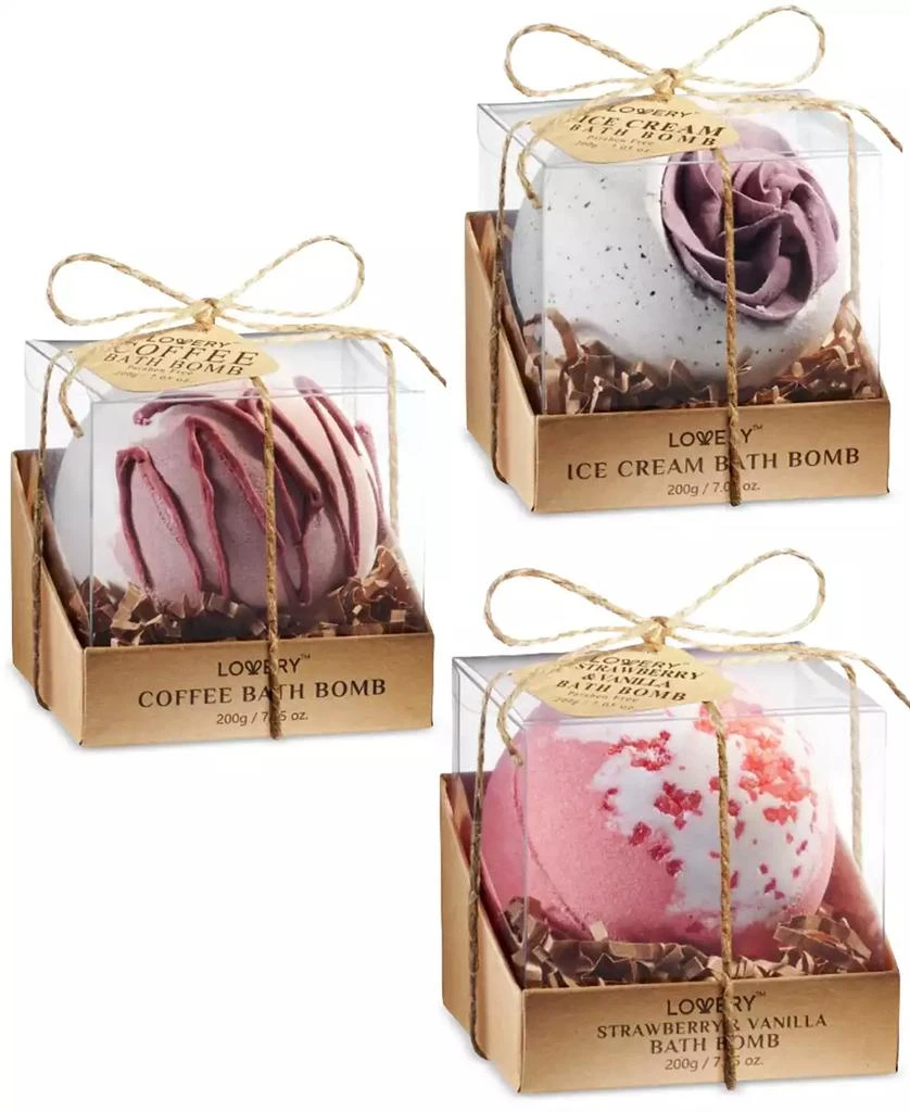 Lovery 3-Pc. Deluxe Bath Bomb Set