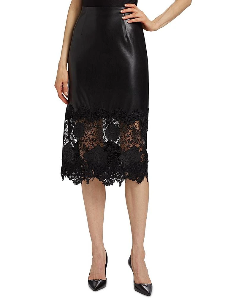 Generation Love Chantira Faux-Leather Midi-Skirt 3