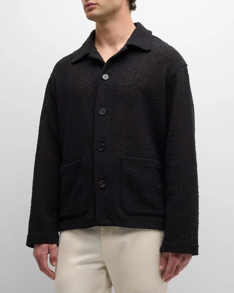 FRAME Men's Crochet Button-Front Jacket 4