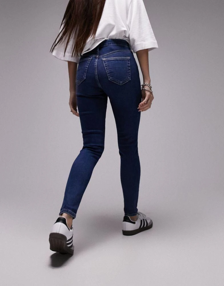 Topshop Topshop high rise Jamie jeans in rich blue 3