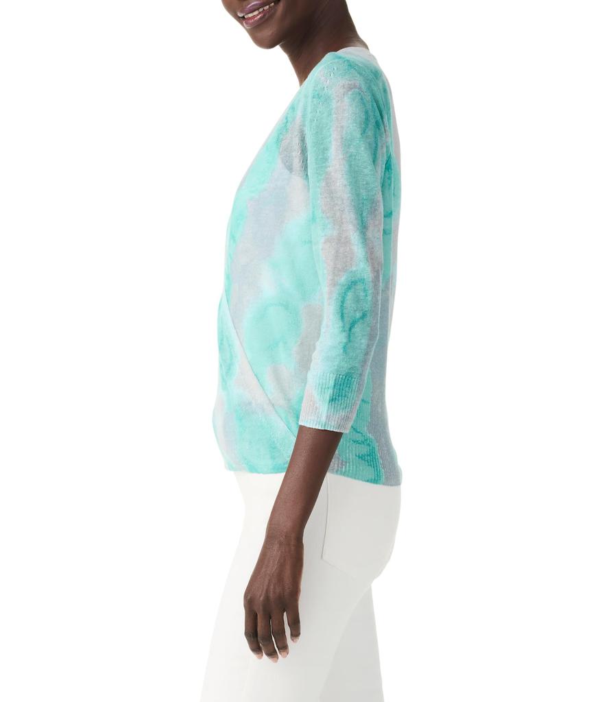 NIC+ZOE Watercolor Waves 4-Way Cardigan