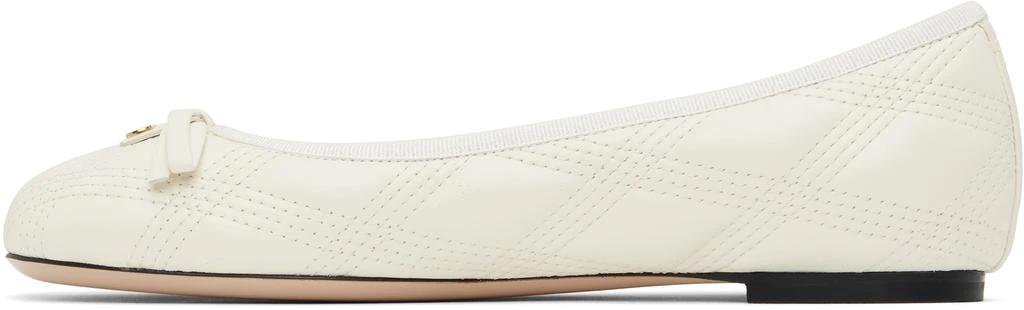 Valentino Off-White Quiltie 67 Ballerina Flats 3