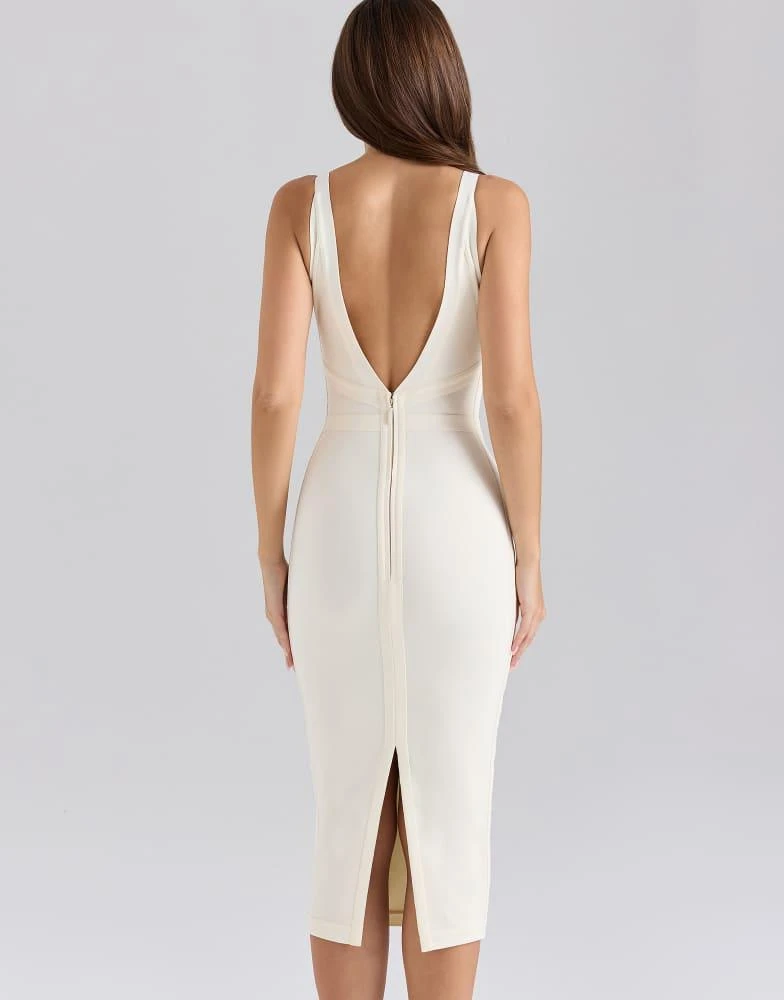 House of CB House of CB the classic midi bandage dress in ivory - Dresses & Skirts - Free Shipping - BeyondStyle House of CB House of CB the classic midi bandage dress in ivory - Dresses & Skirts - Free Shipping - BeyondStyle