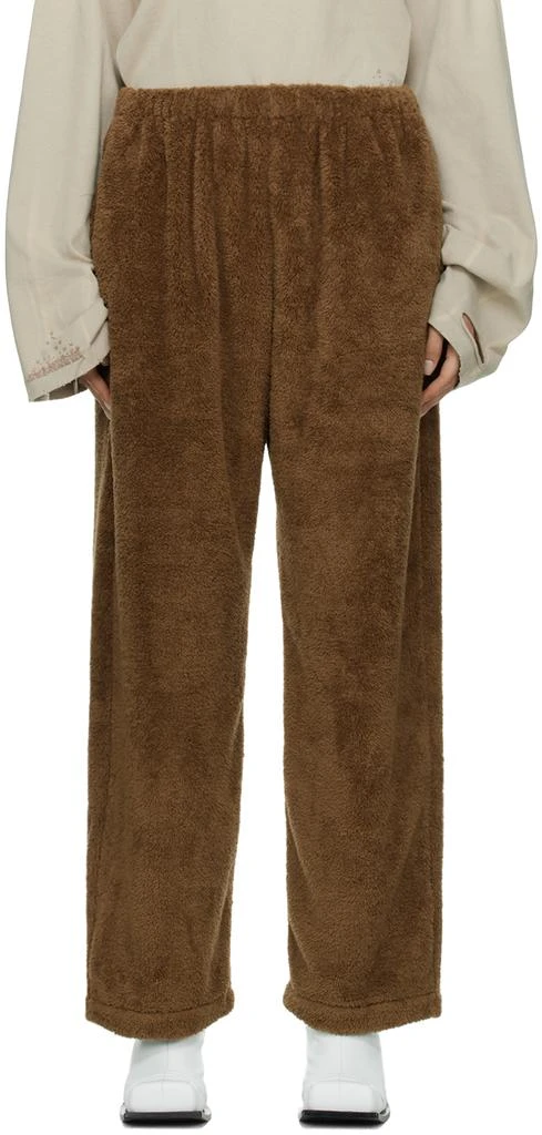 Acne Studios Brown Teddy Lounge Pants 1