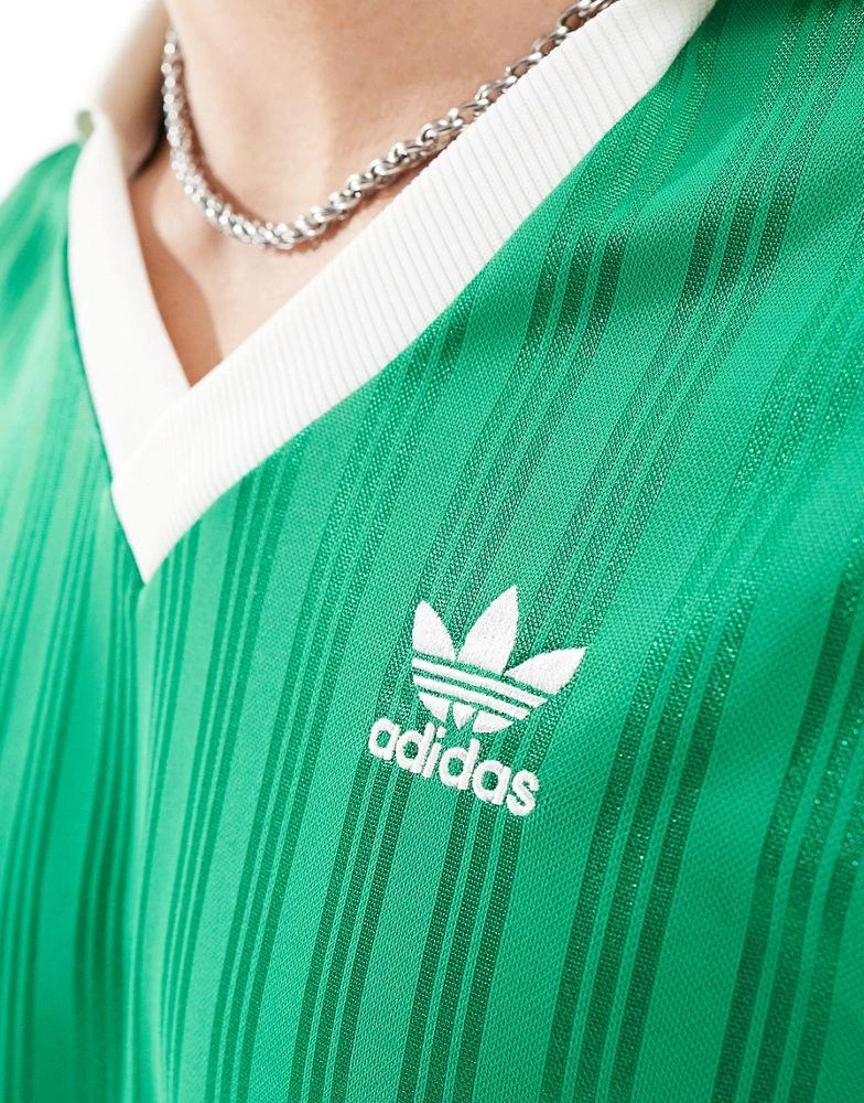 Adidas adidas Originals long sleeve polo in green 2