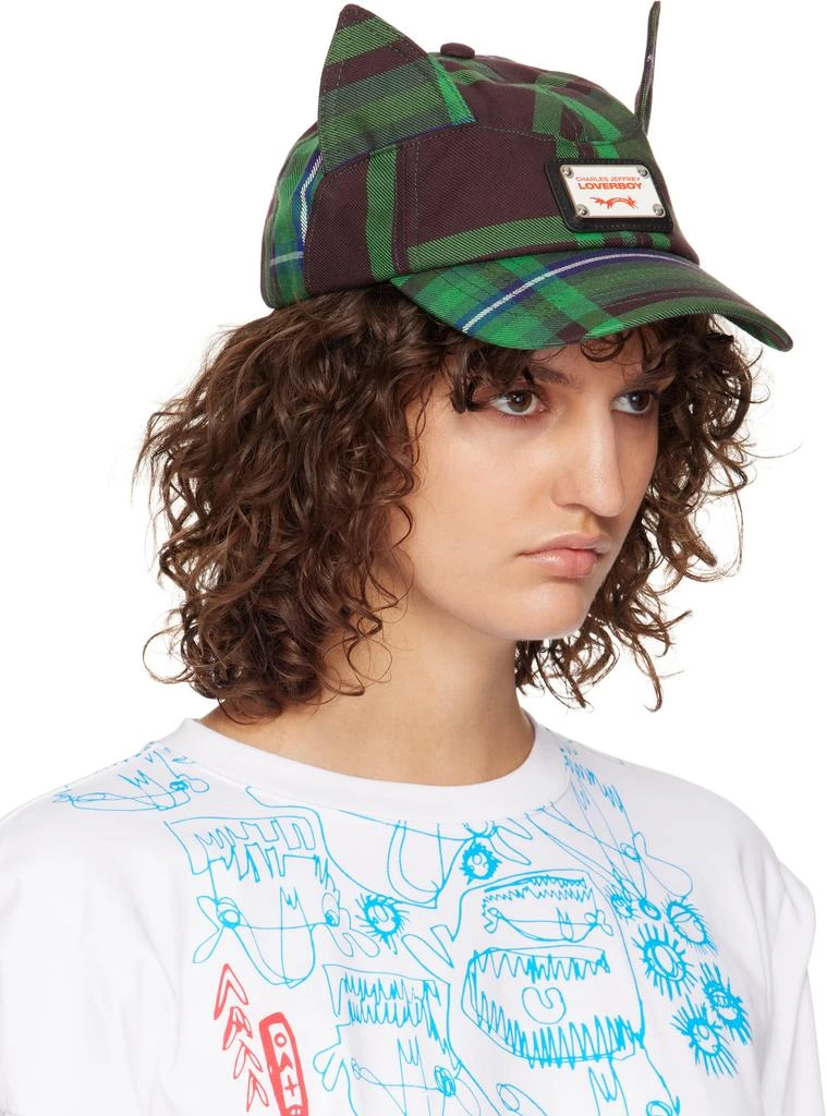 Charles Jeffrey Loverboy SSENSE Exclusive Green Ears Cap 2