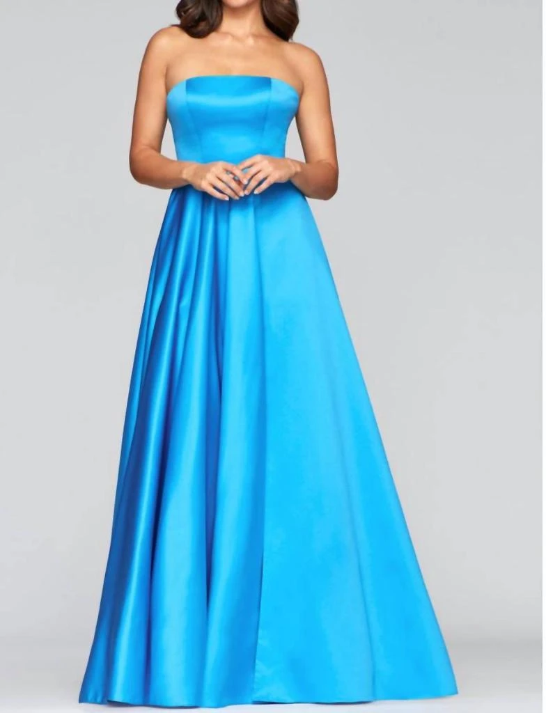 Faviana Satin Strapless Ball Gown 1