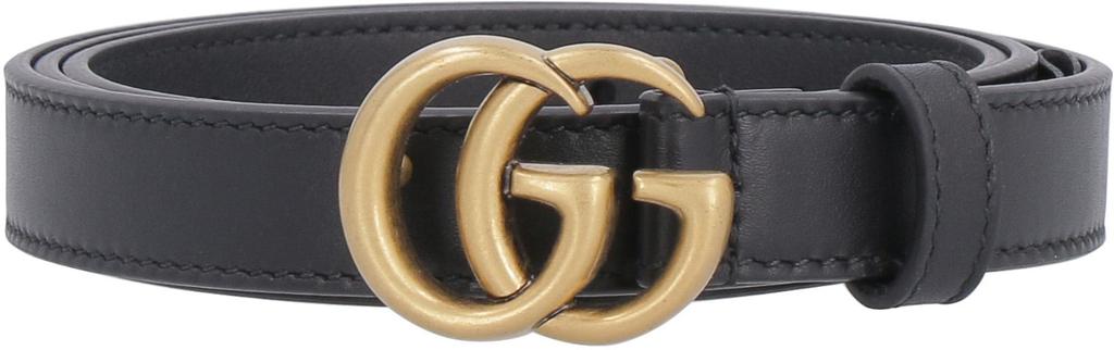Gucci Gucci Gg Buckle Leather Belt