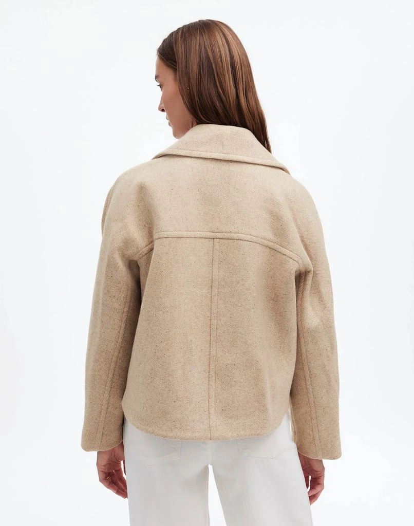 Madewell Oversized-Collar Short Peacoat 3