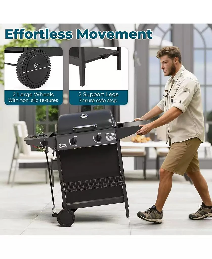 Ecooso 30 000 BTU Outdoor Burner Propane Gas Grill on Wheel 5