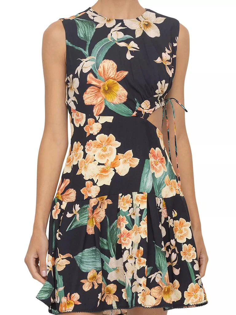 Agua by Agua Bendita Veranera Otono Danza Floral Cut-Out Minidress 6