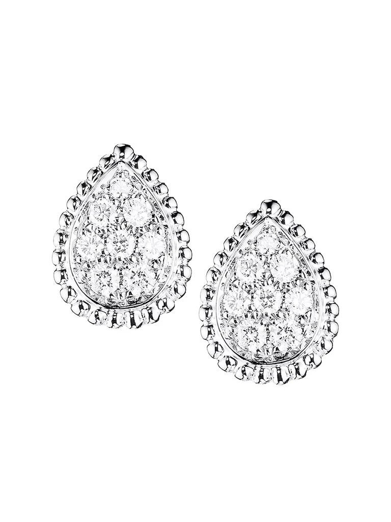 Boucheron Serpent Bohème 18K White Gold & Diamond Stud Earrings 1