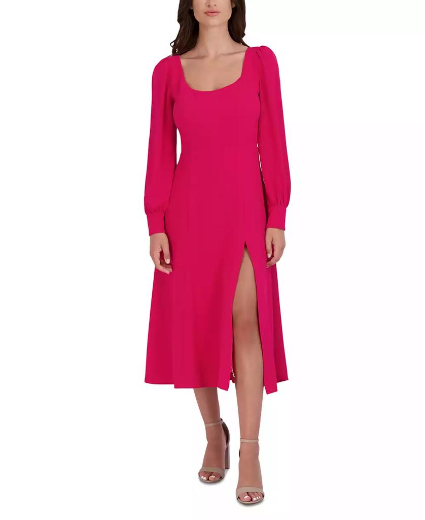 julia jordan Women's Long-Sleeve Midi Dress