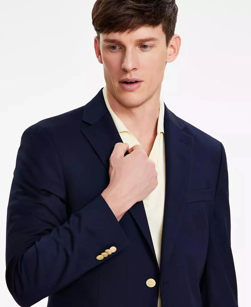 Tommy Hilfiger Men's Modern-Fit Solid Navy Blazer 5