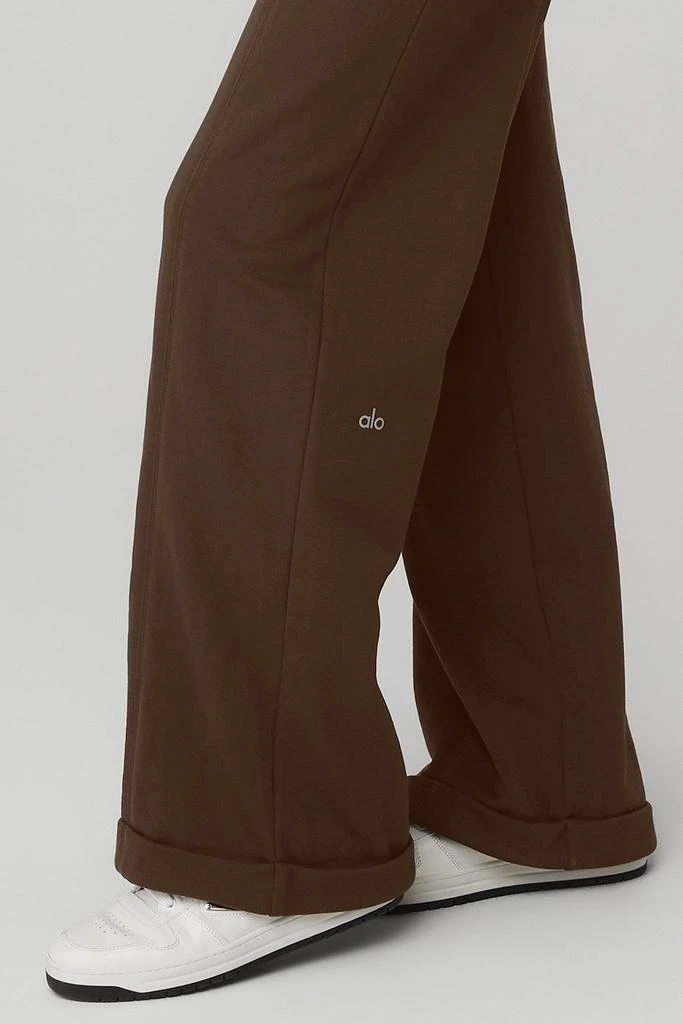 Alo High-Waist Trouser Wide Leg Pant - Espresso 4