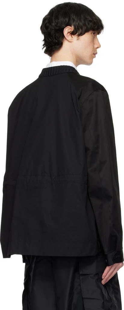 Sacai Black Cotton Chino Mix Sweater 3