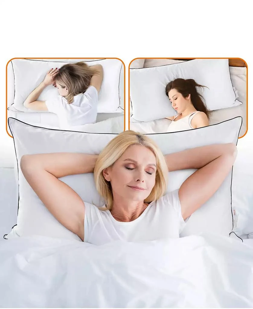 Cheer Collection Adjustable Layer Soft 2-Pack Pillows 7