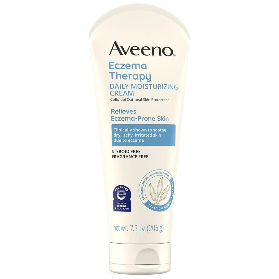 Aveeno Eczema Therapy Daily Soothing Body Cream, Steroid-Free Fragrance-Free 8