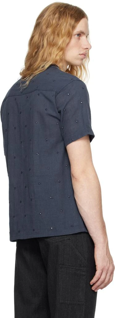Kartik Research Navy Mirror Camp Shirt 3