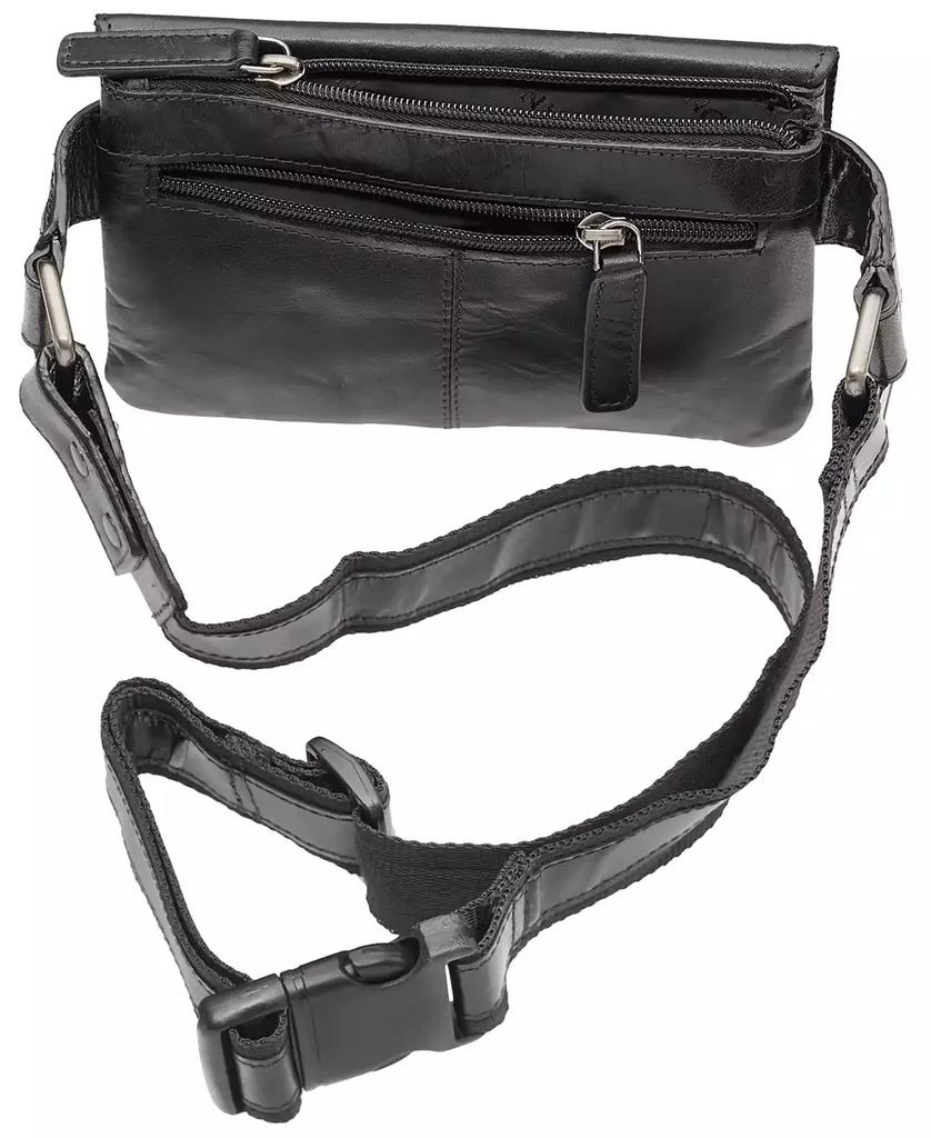 Mancini Leather Goods Men's Slim Waist Bag 3